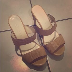 Jimmy Choo like new espadrille wedge sandals